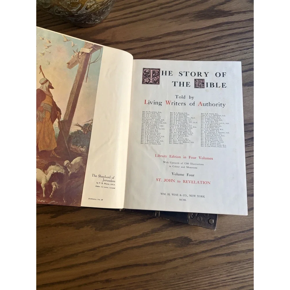 Vintage 1950s The Story Of The Bible Told By Living Writers of Authority Vol 3-4